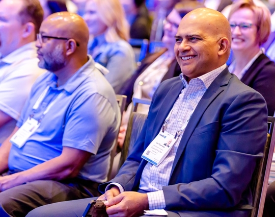 Shot of audience at an educational session