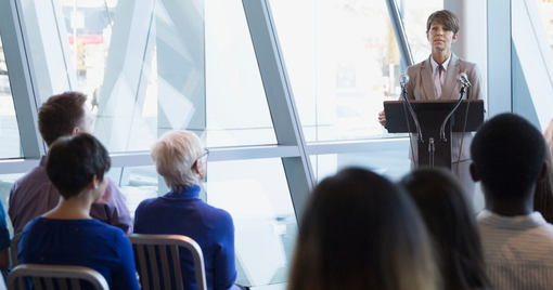 Group of professionals at at conference