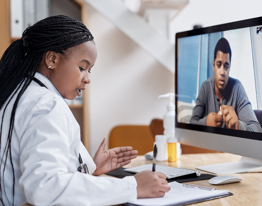 virtual doctor's appointment